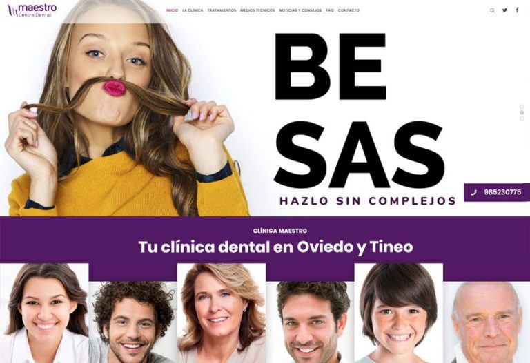 Diseño web para Clínica Dental Maestro