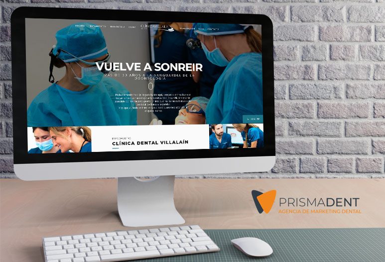 Clínica Villalaín. Diseño web para clínica dental